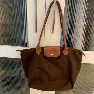 🚨SALE Longchamp Large Brown Le Pliage Shopping Modele